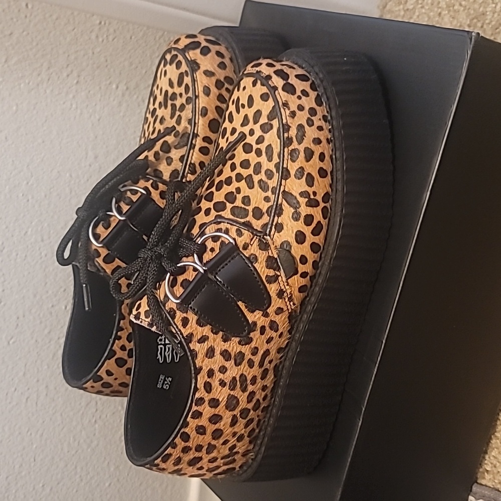 ORIGINAL WULFRUN CREEPER – NATURAL LEOPARD PRINT – DOUBLE SOLE